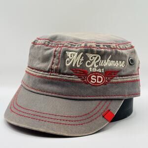 Mt Rushmore Army Hat Cap Strapback South Dakota Sturgis Cadet Mount Rushmore